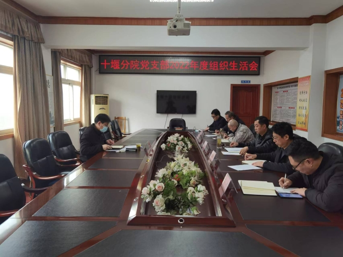 十堰分院黨支部(bù)召(zhào)開2022年(nián)組織生活(huó)會